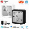 Tuya ZigBee Temperature and Humidity Sensor with LCD Display and IR Remote Control