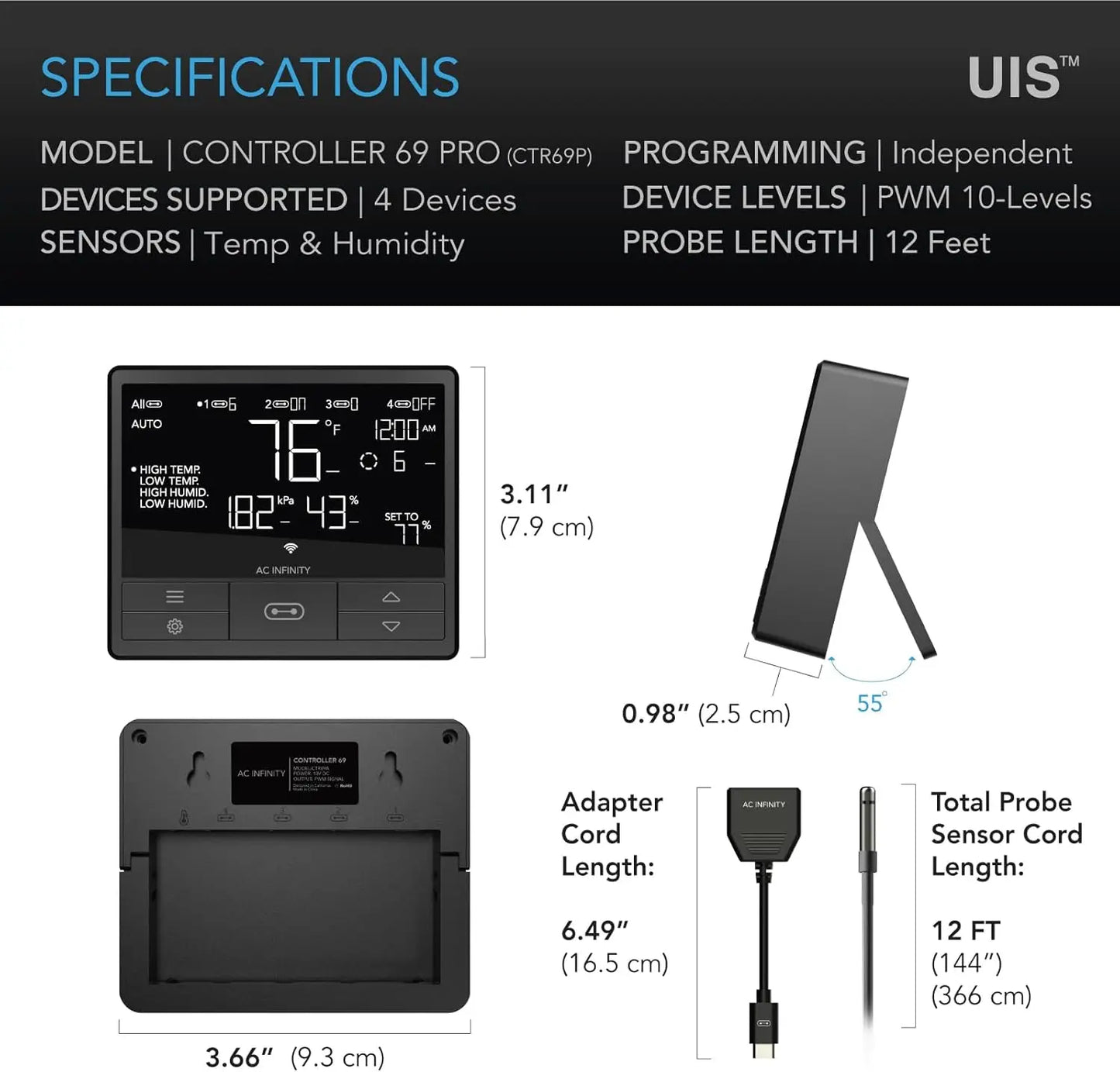 69 PRO Smart Environmental Grow Tent Controller