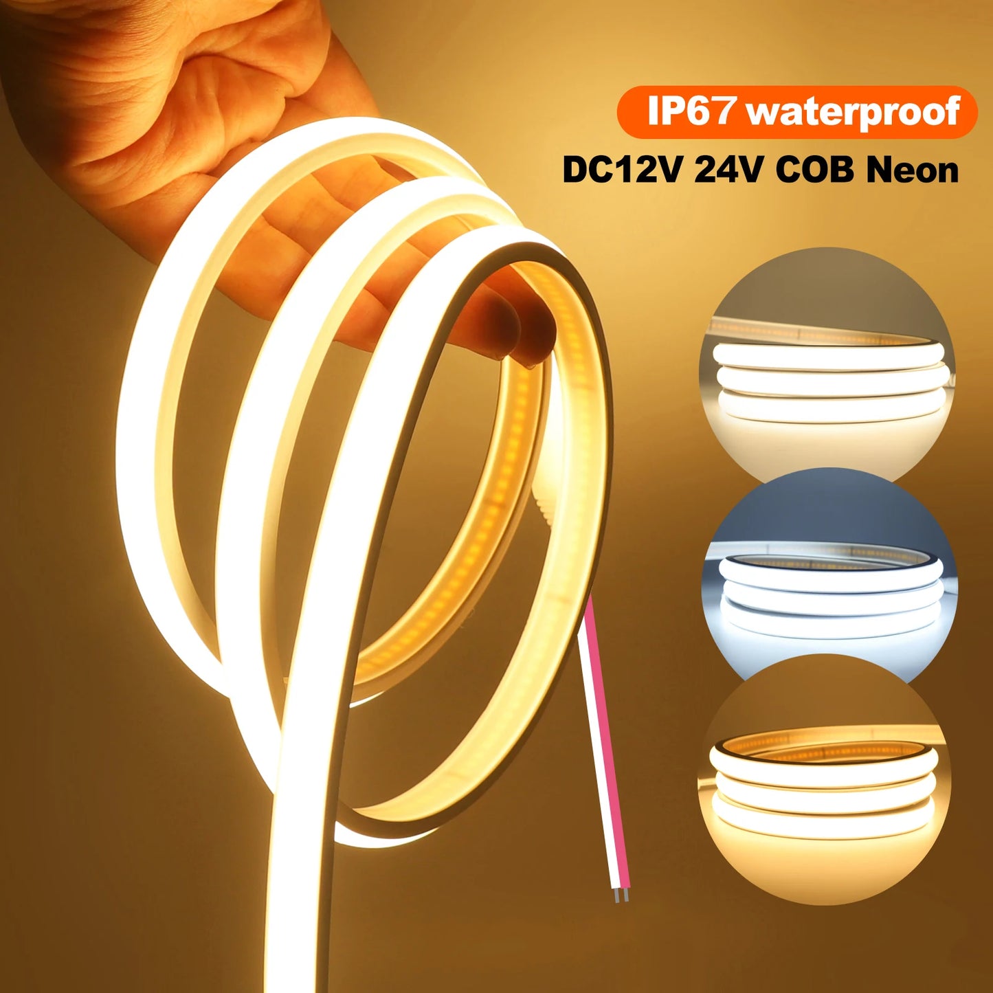 Waterproof COB LED Strip Light – Flexible Neon