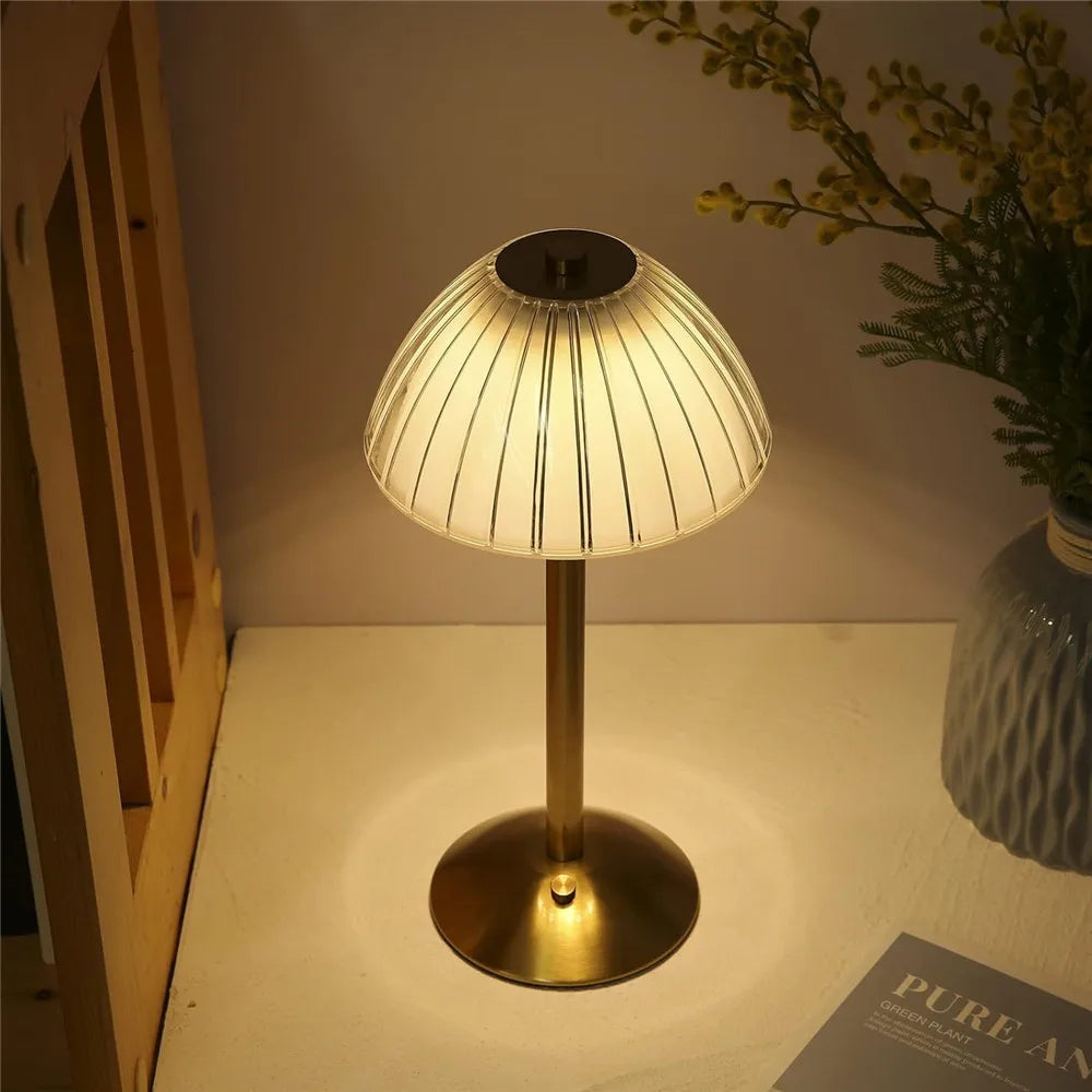 LED Table Lamp – Touch Sensor & Dimmable Rechargeable