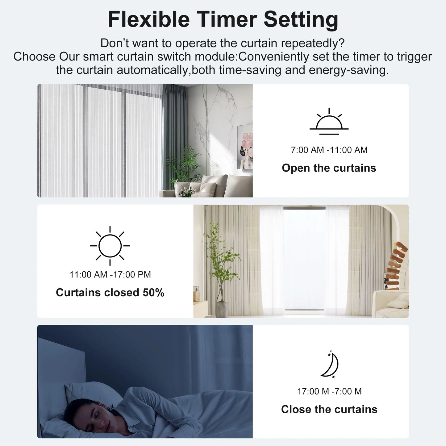 GIRIER Tuya Smart Curtain Switch Module