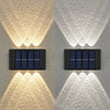 6LED Solar Wall Lights Outdoor Up & Down Lighting
