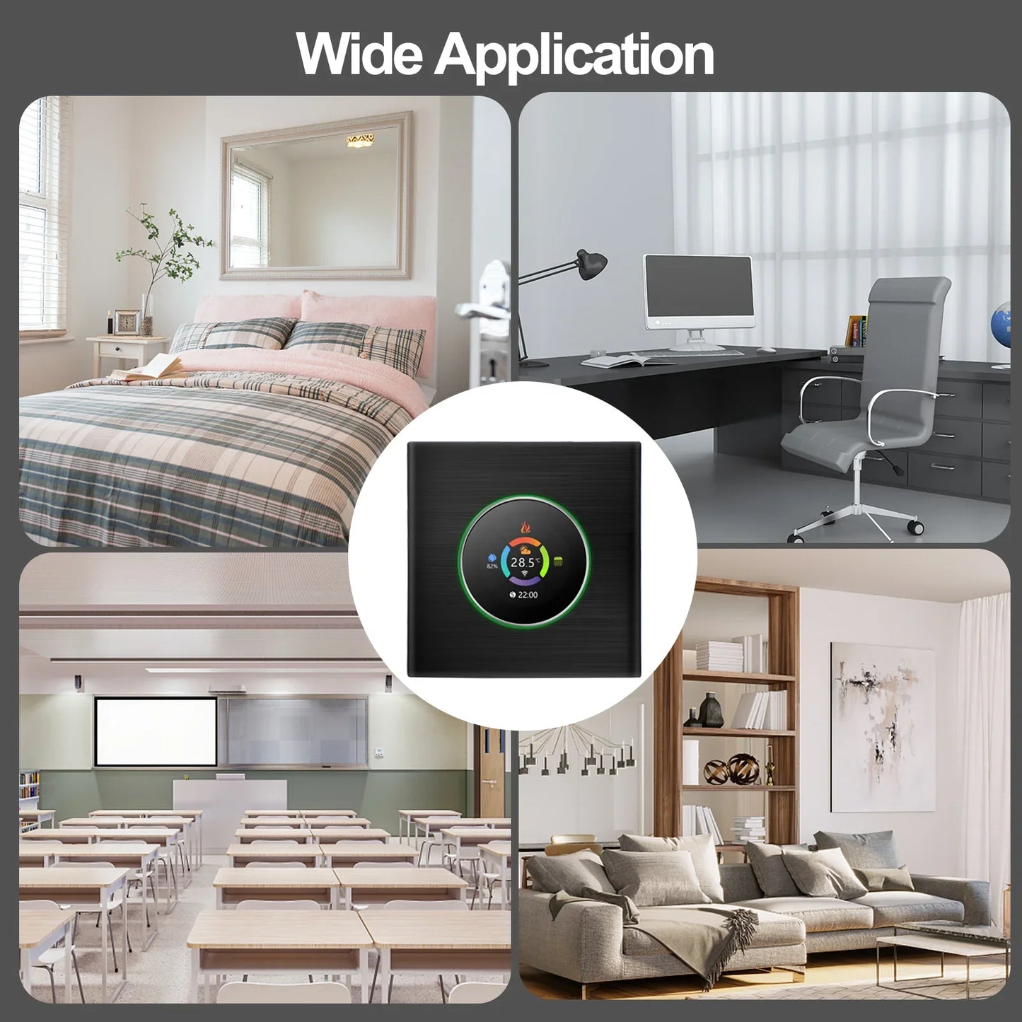 WiFi Smart Thermostat – Programmable Temperature Controller with App & Voice Control