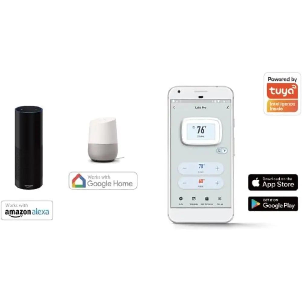 Wi-Fi Smart Thermostat – Alexa Compatible, Programmable HVAC Control