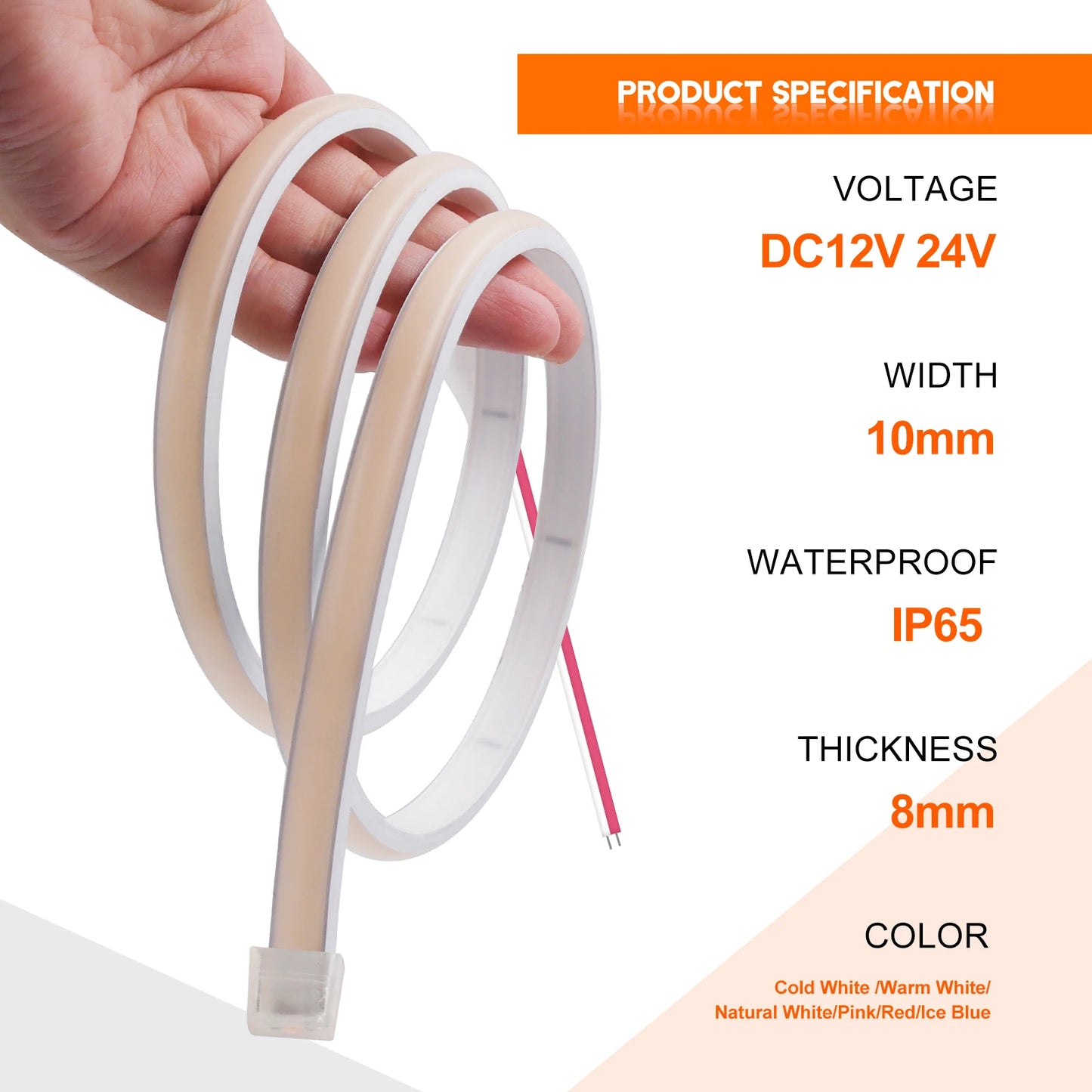 Waterproof COB LED Strip Light – Flexible Neon