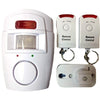 Wireless Battery-Powered PIR Motion Sensor Alarm with Dual Remote Controls