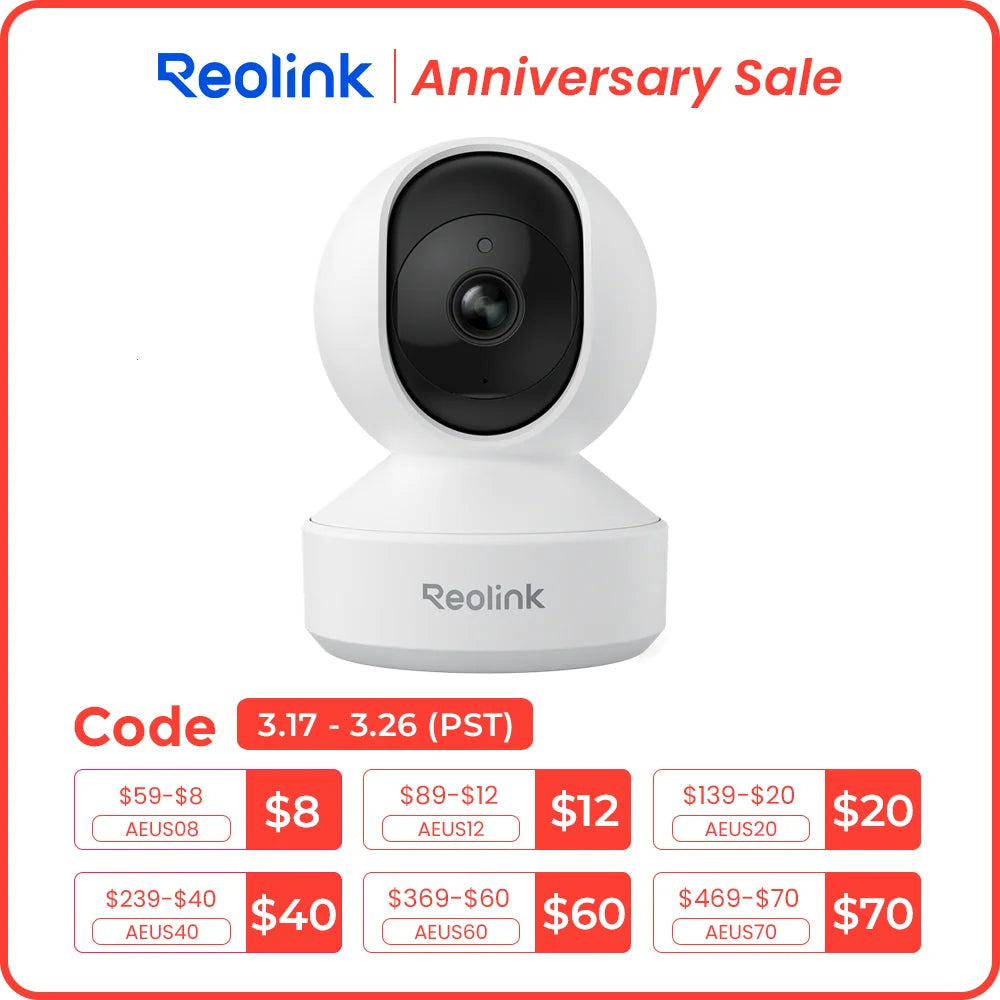 Reolink E1 2K 4MP WiFi Indoor Camera with AI Detection