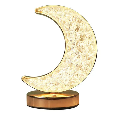 LED Moon Star Tree Topper Light