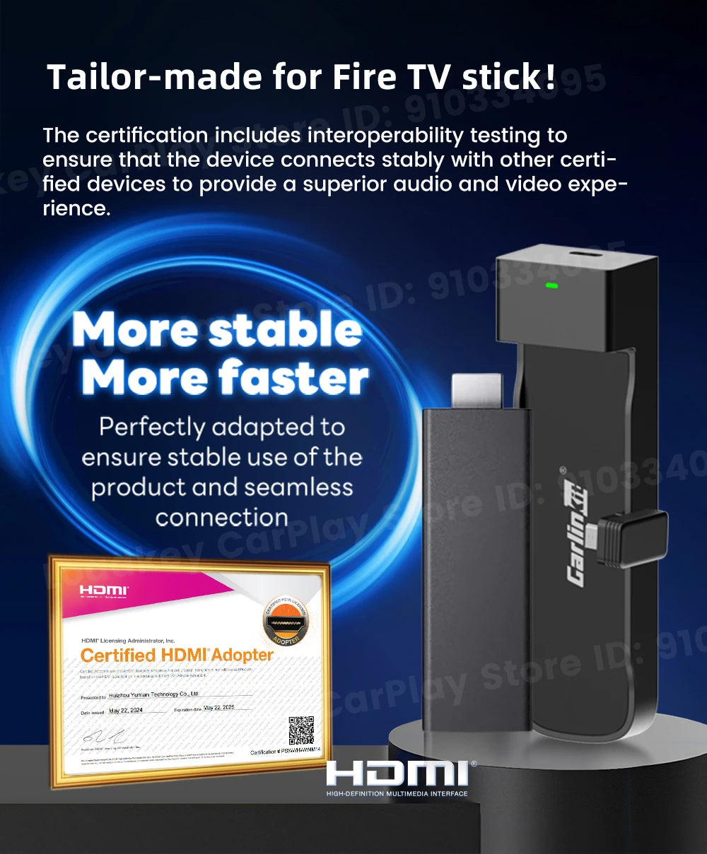 Carlinkit FireDrive Link – Stream Fire TV Stick on CarPlay Display