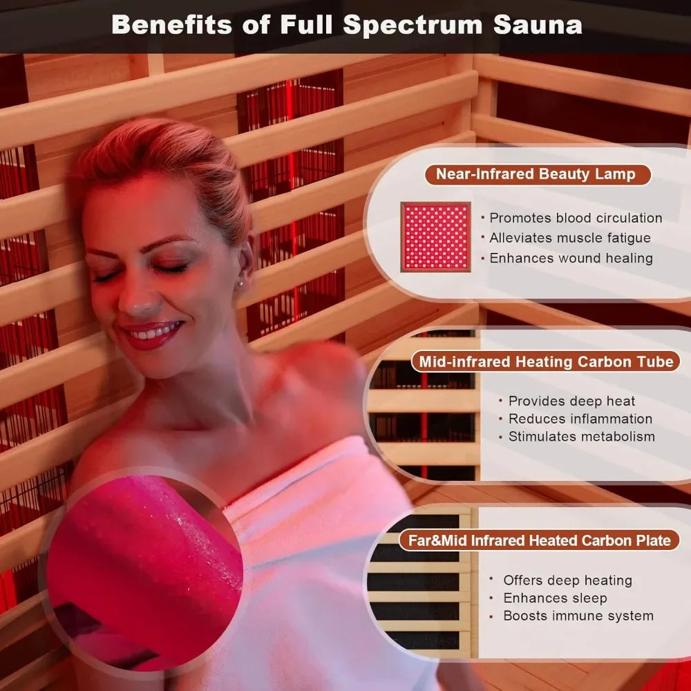 MEISSALIVVE Full-Spectrum Infrared Outdoor Sauna