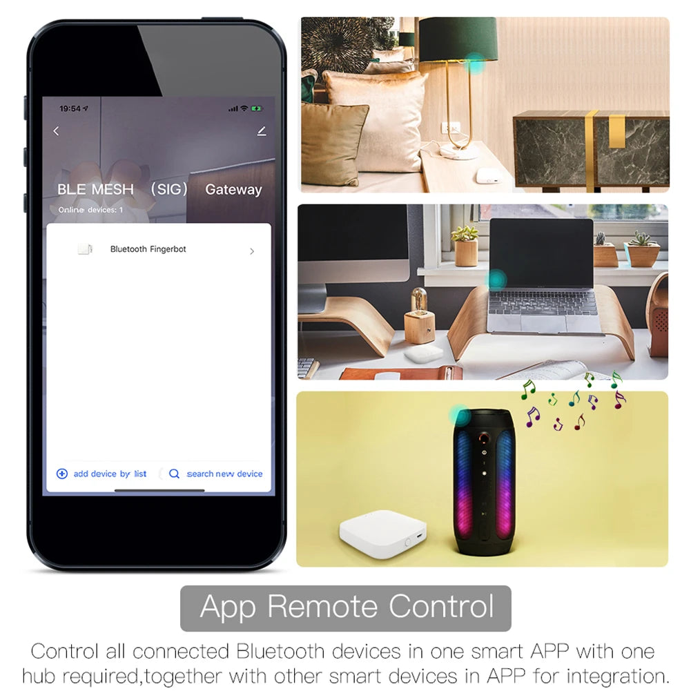 Smart Wireless Bluetooth SIG Mesh Gateway Hub with Smart Life App Control