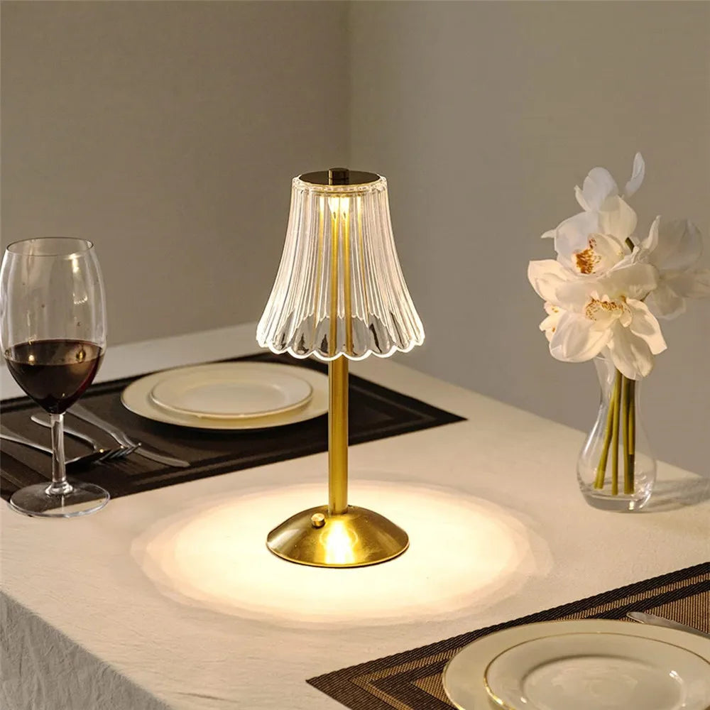 LED Table Lamp – Touch Sensor & Dimmable Rechargeable