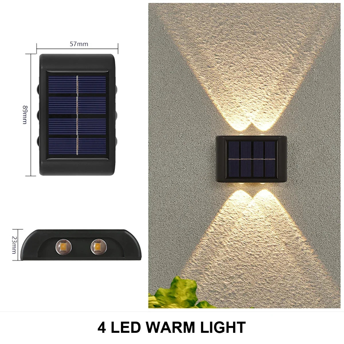 Solar Wall Lamp – Waterproof Outdoor Illumination
