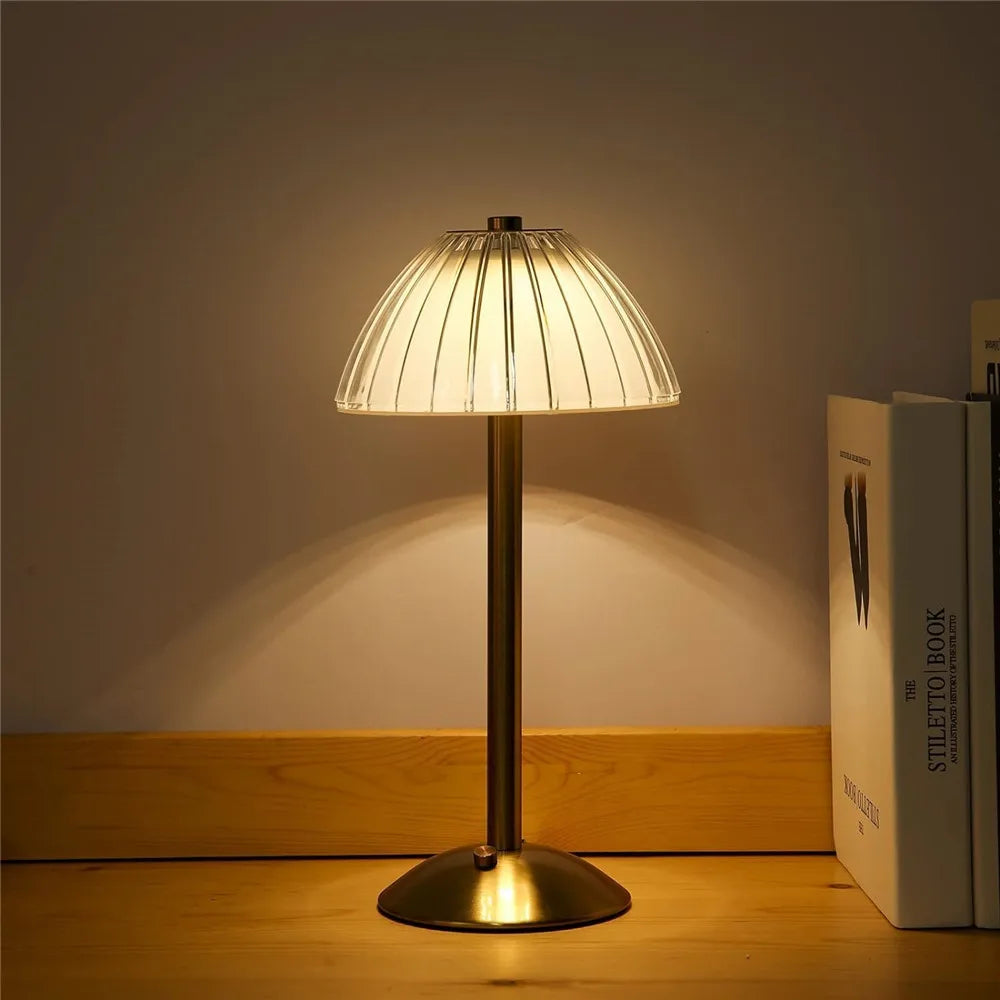 LED Table Lamp – Touch Sensor & Dimmable Rechargeable