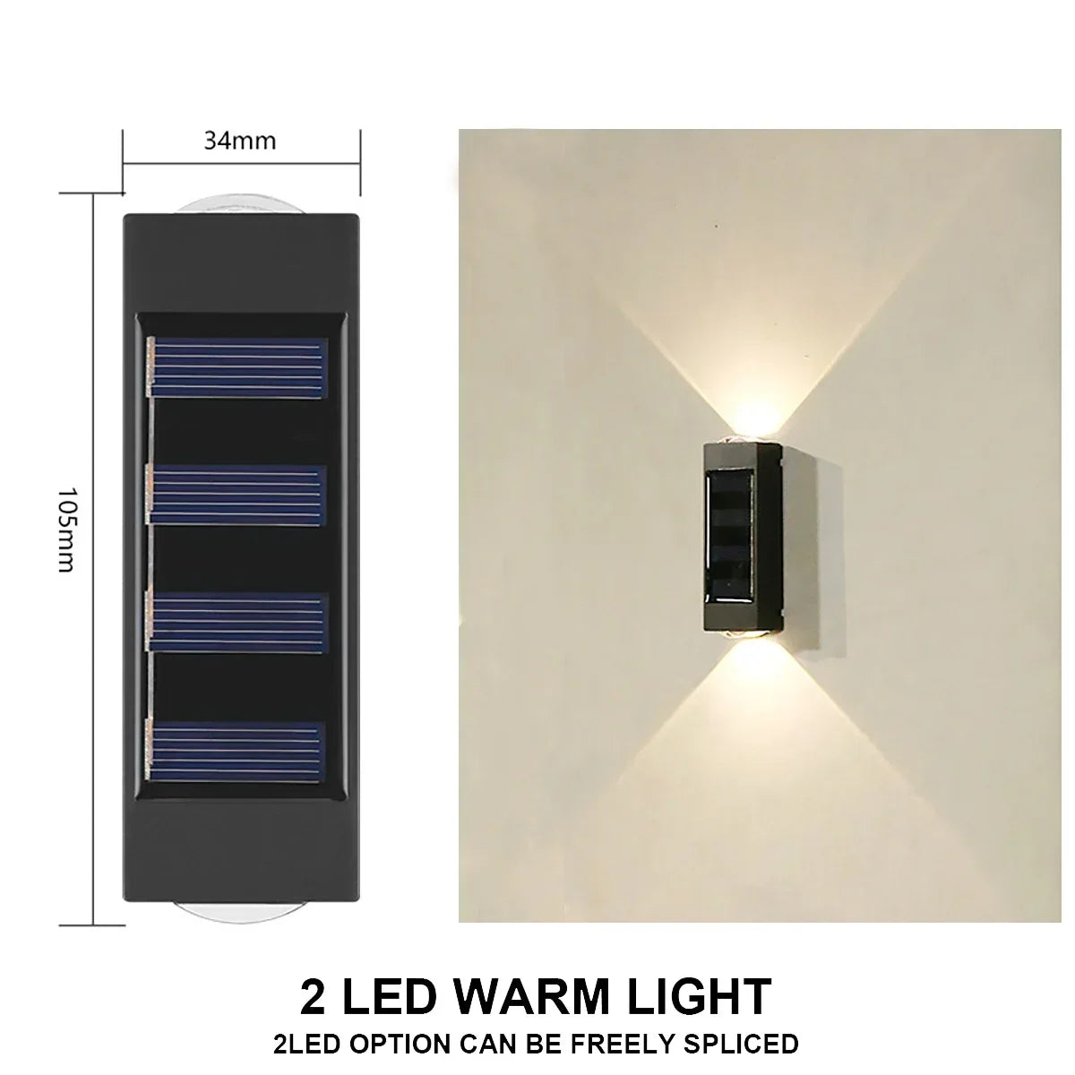 Solar Wall Lamp – Waterproof Outdoor Illumination