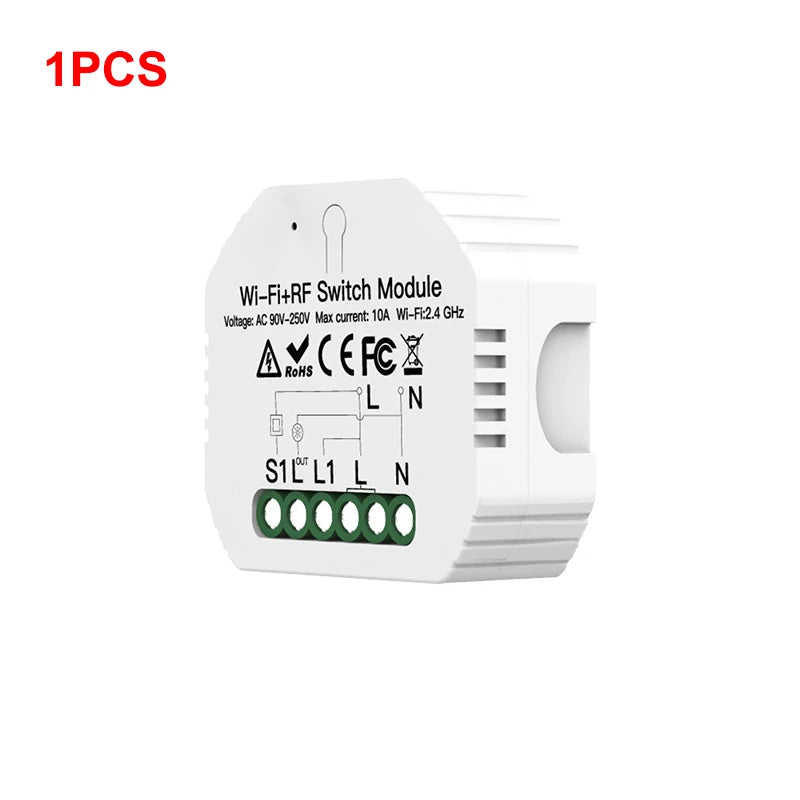Tuya WiFi Smart Switch with RF433 Remote Control