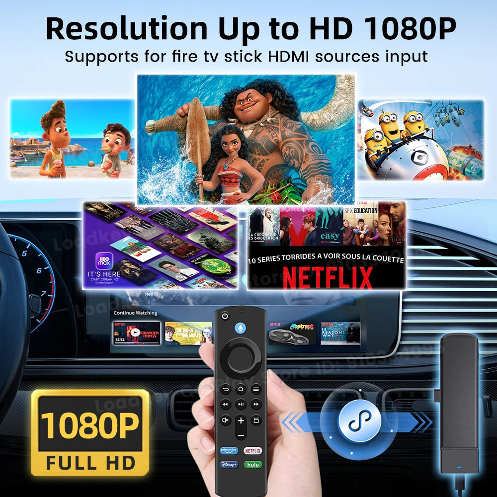 Carlinkit FireDrive Link – Stream Fire TV Stick on CarPlay Display