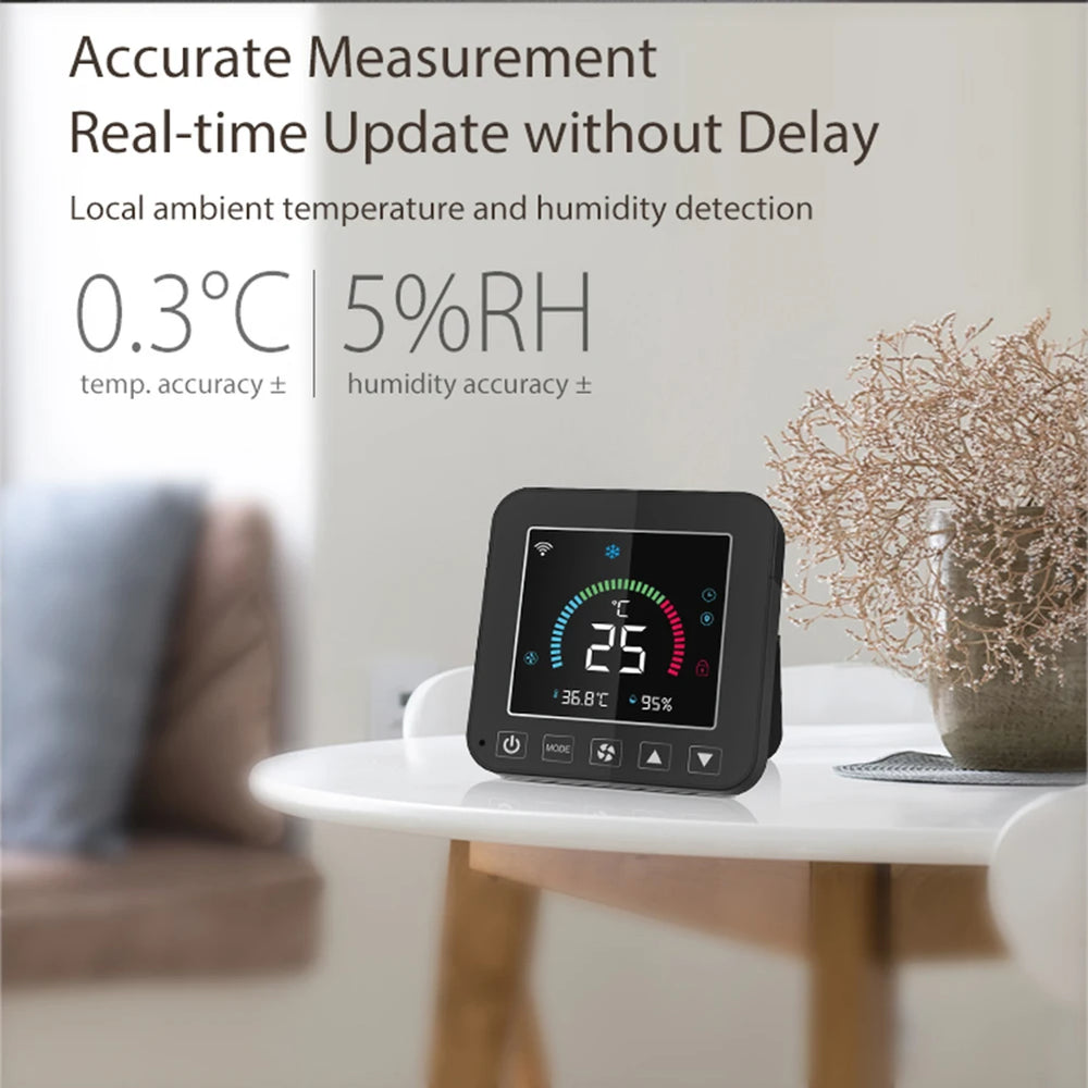 Tuya Smart Wi-Fi Air Conditioner Thermostat with Bluetooth 5.0 and LCD Display