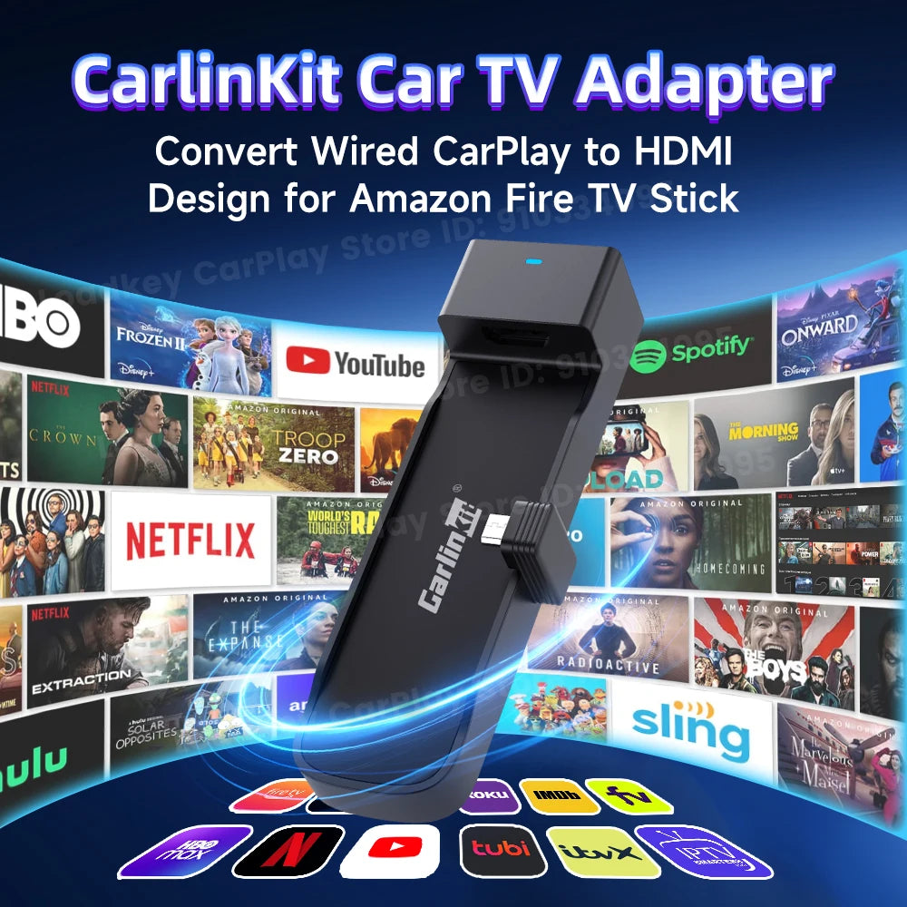 Carlinkit FireDrive Link – Stream Fire TV Stick on CarPlay Display