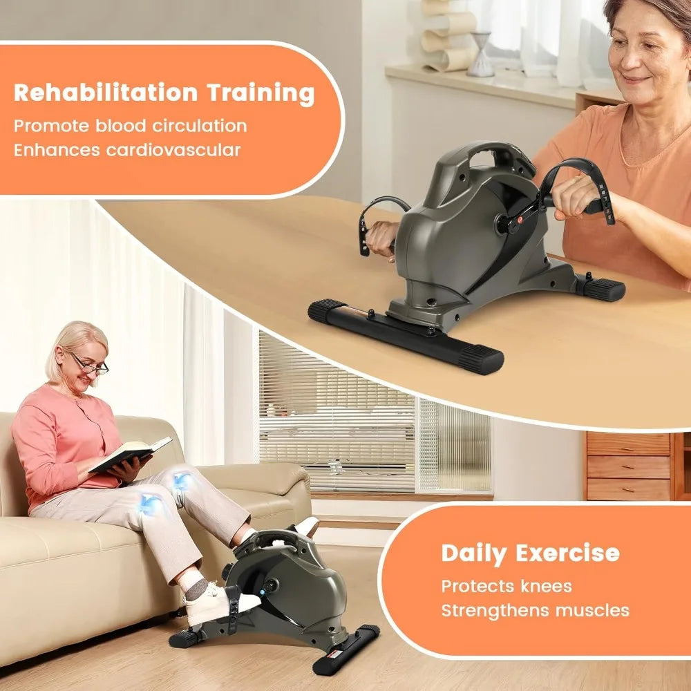 Under-Desk Magnetic Pedal Exerciser with 16 Resistance Levels