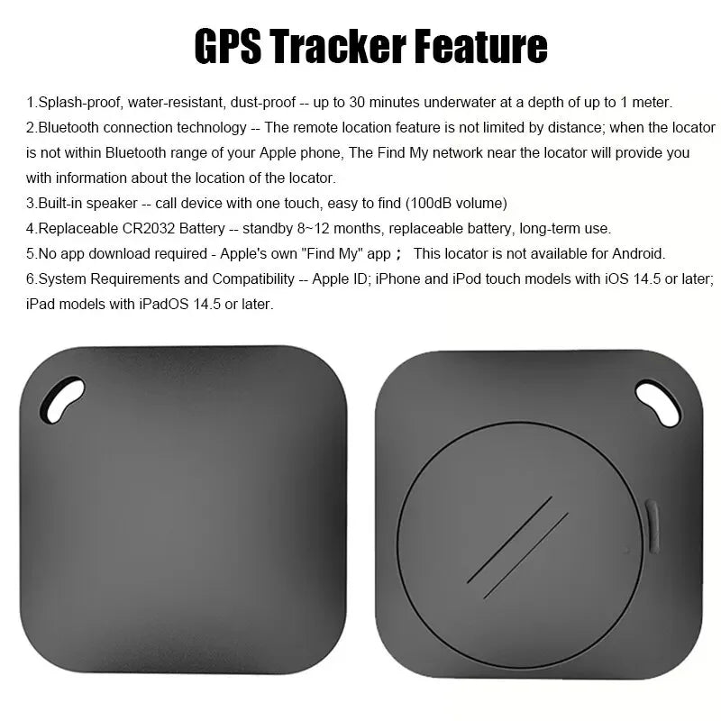 MFi-Certified Bluetooth GPS Tracker Compatible