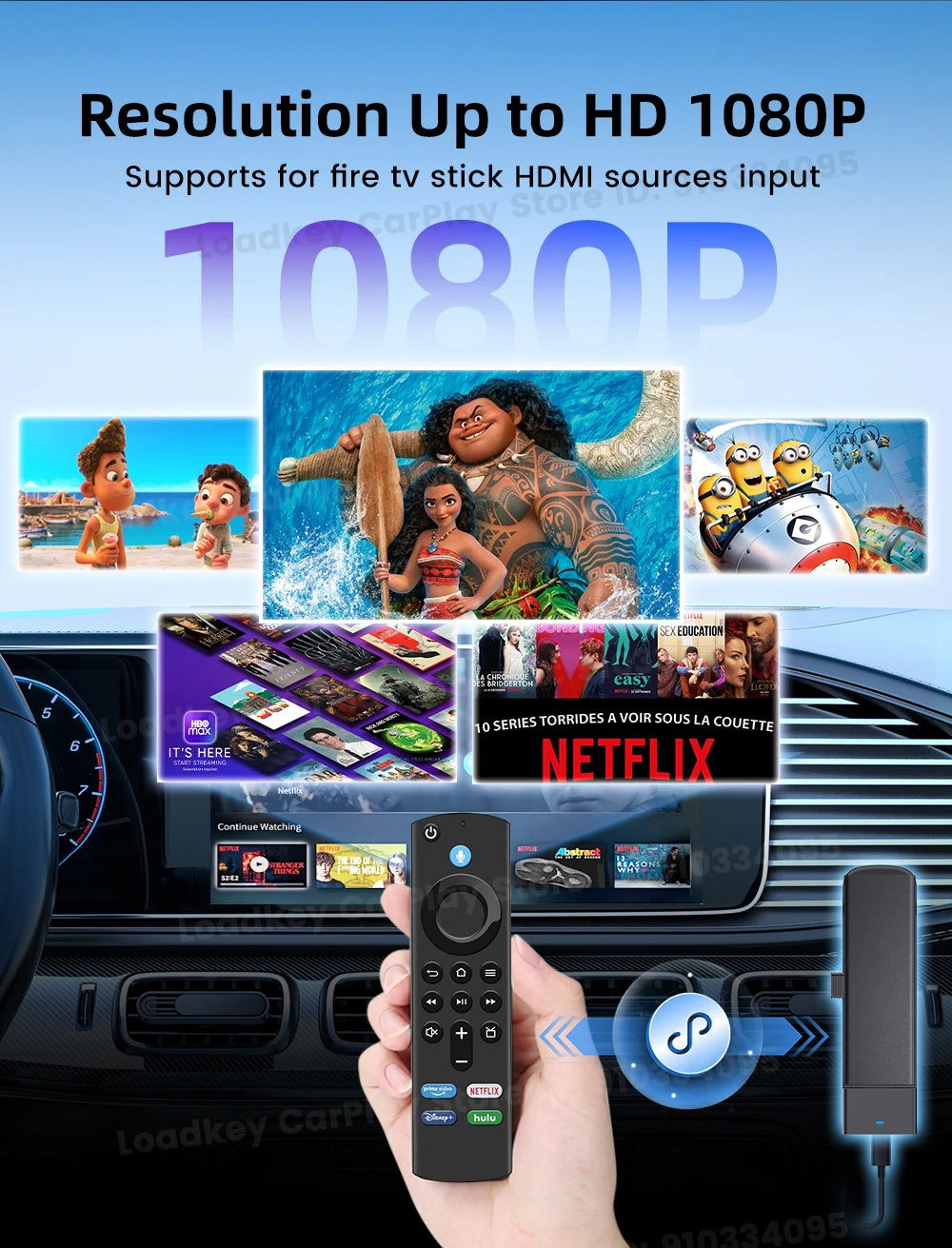 Carlinkit FireDrive Link – Stream Fire TV Stick on CarPlay Display