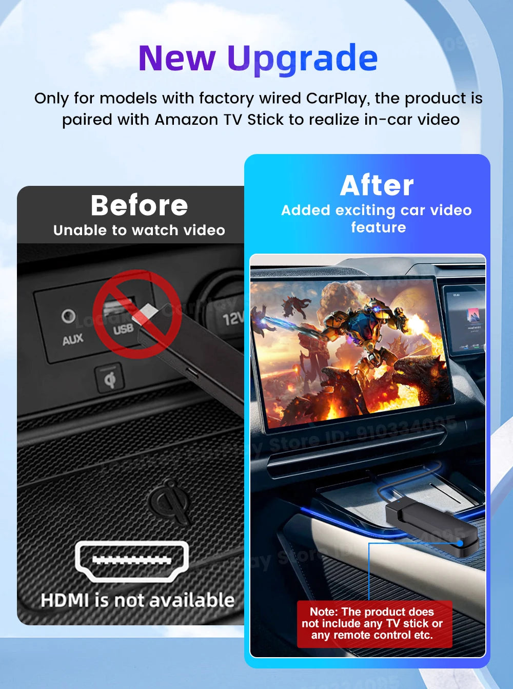 Carlinkit FireDrive Link – Stream Fire TV Stick on CarPlay Display