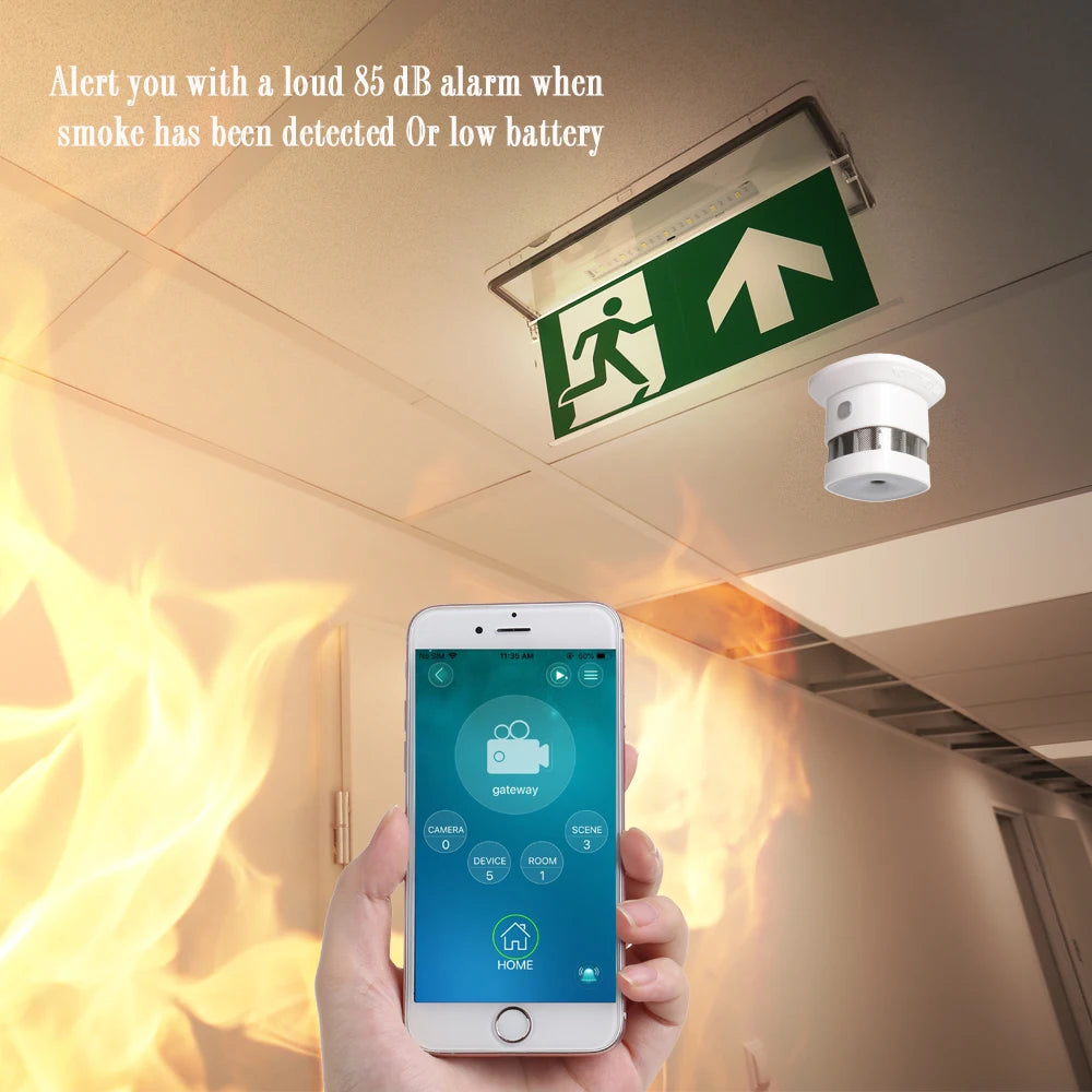 HEIMAN Zigbee Smart Smoke Detector – 2.4GHz Sensor