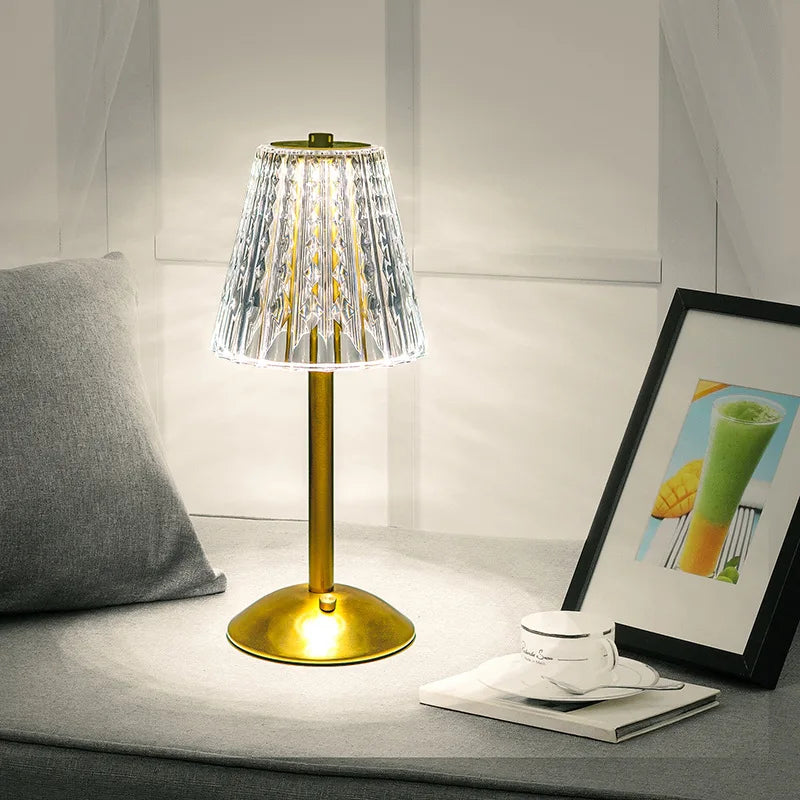 LED Table Lamp – Touch Sensor & Dimmable Rechargeable