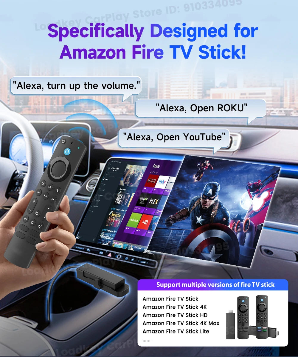 Carlinkit FireDrive Link – Stream Fire TV Stick on CarPlay Display