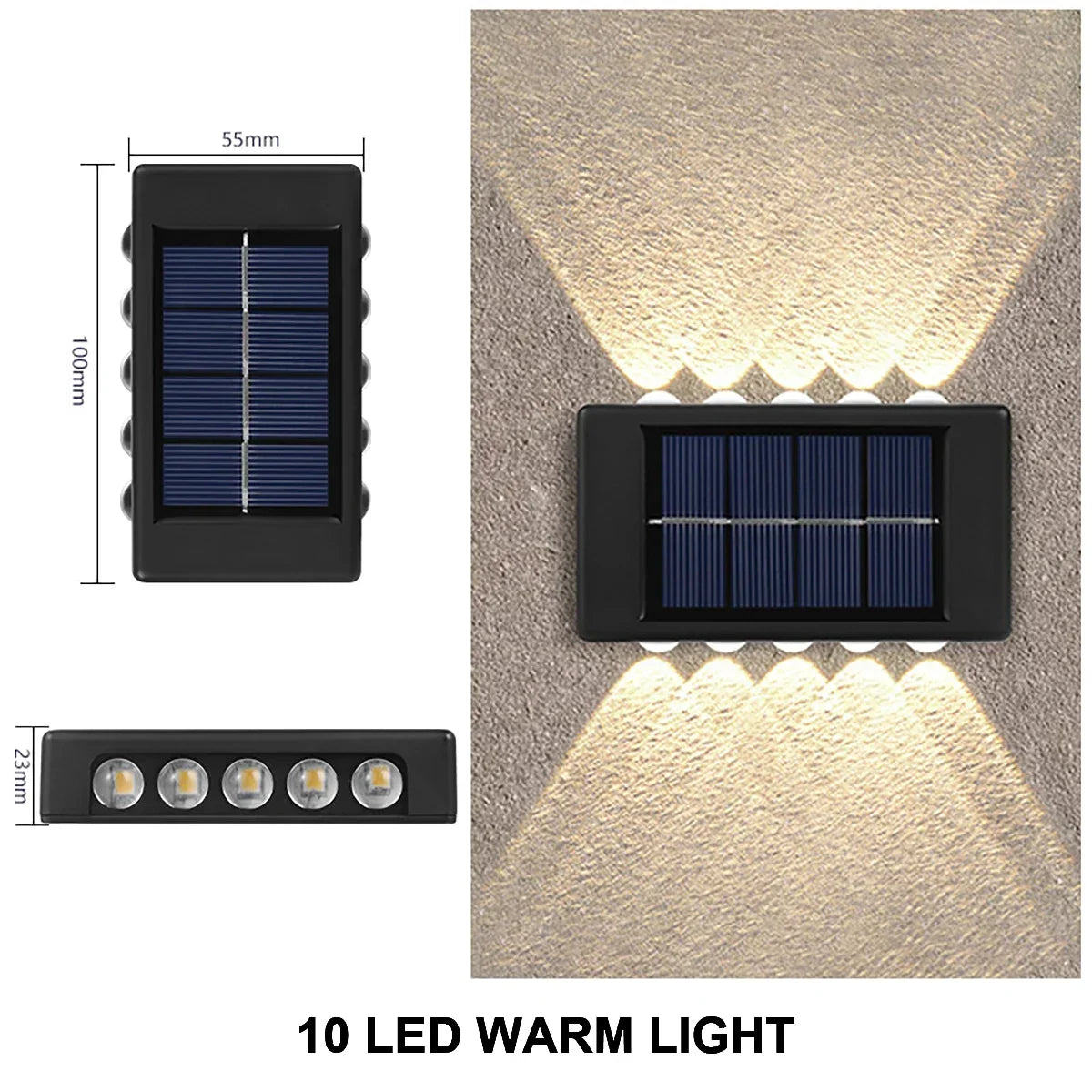 Solar Wall Lamp – Waterproof Outdoor Illumination