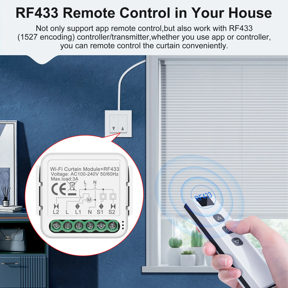 GIRIER Tuya Smart Curtain Switch Module