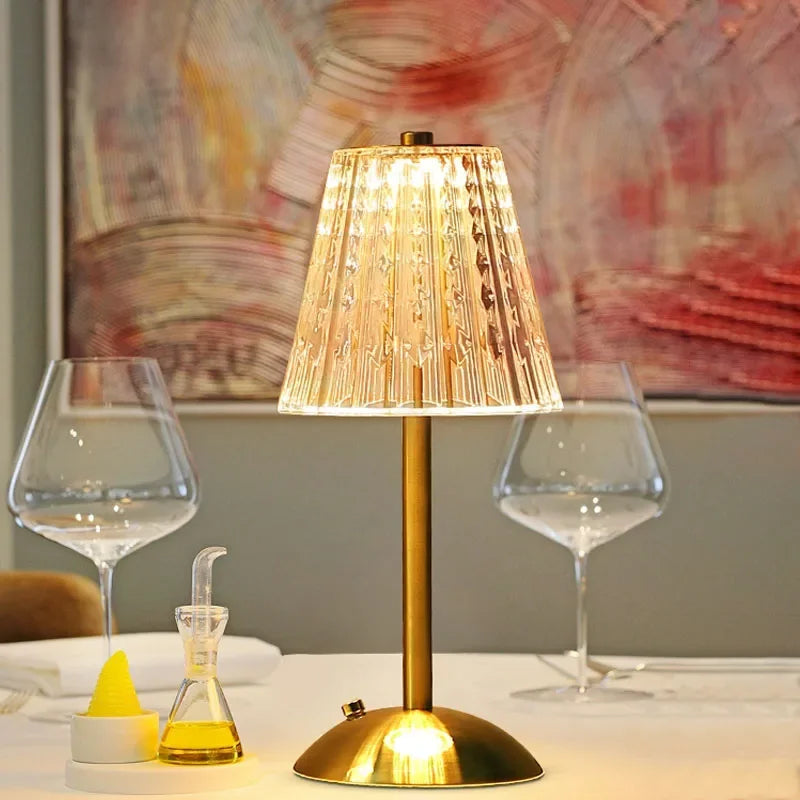 LED Table Lamp – Touch Sensor & Dimmable Rechargeable
