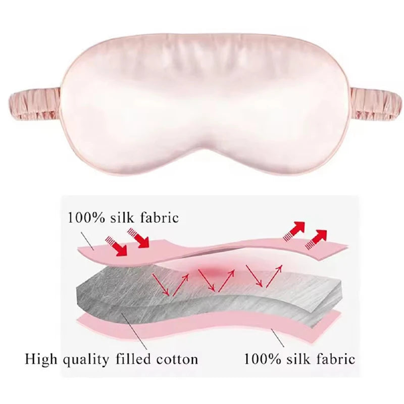 Imitated Silk Eye Patch Shading Sleep Eye Mask