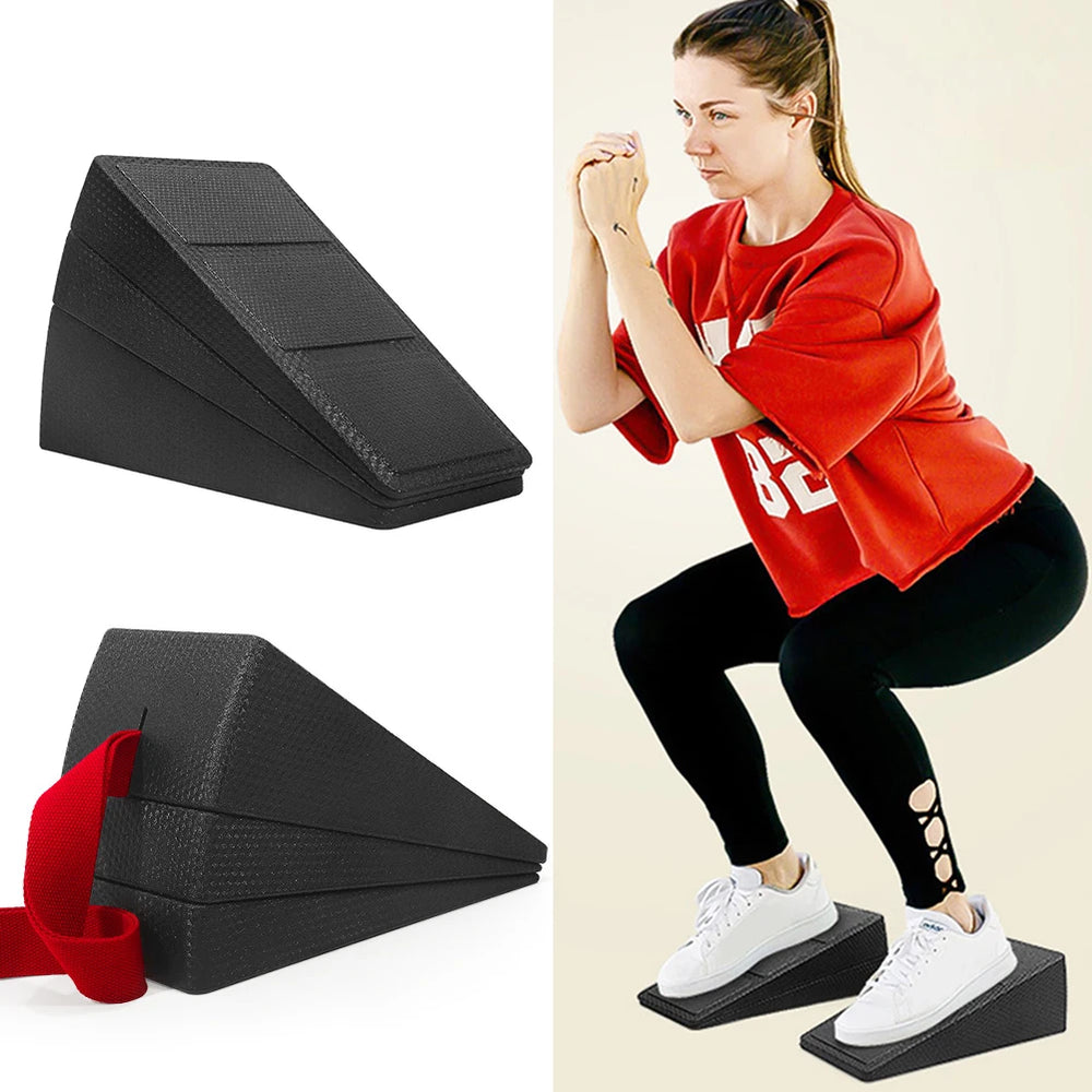 Adjustable 3-Piece Squat and Calf Stretch Wedge Set